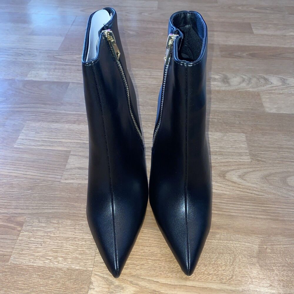 I.n.c. International Concepts Women's Sarishaa Zip Booties Black Smooth 9.5M New - Picture 5 of 11